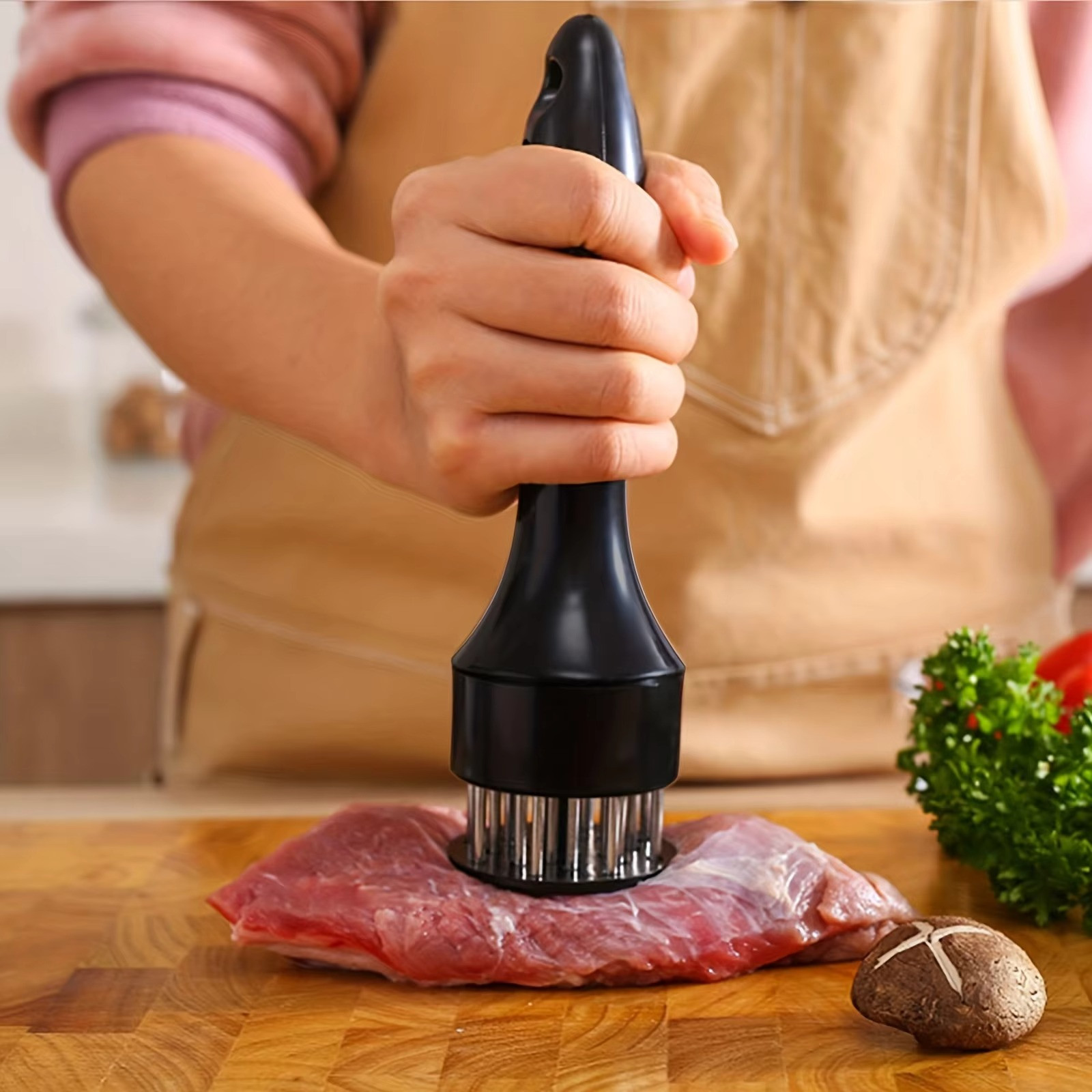 Meat Tenderizer Tool 21Needles Stainless Steel for Tenderizing Kitchen Tool USA