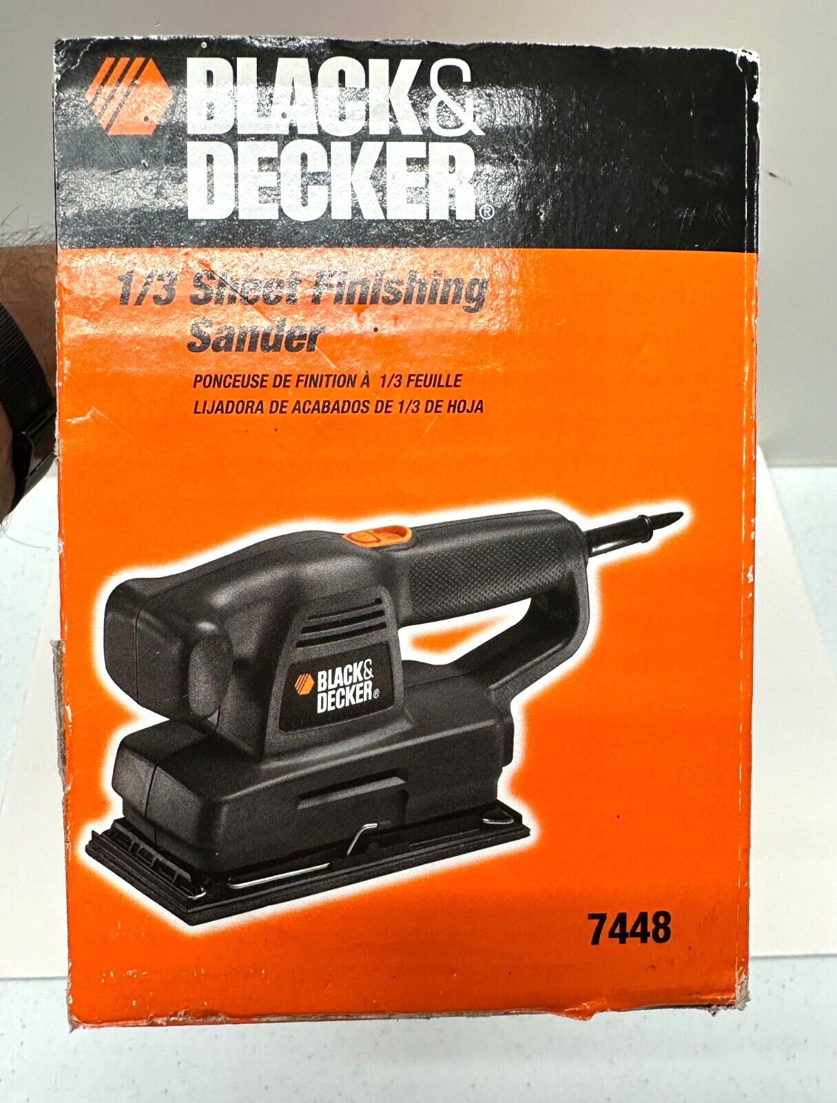 Black & Decker 7448 Corded Electric 1/3 Sheet Finishing Sander NEW Free Shipping
