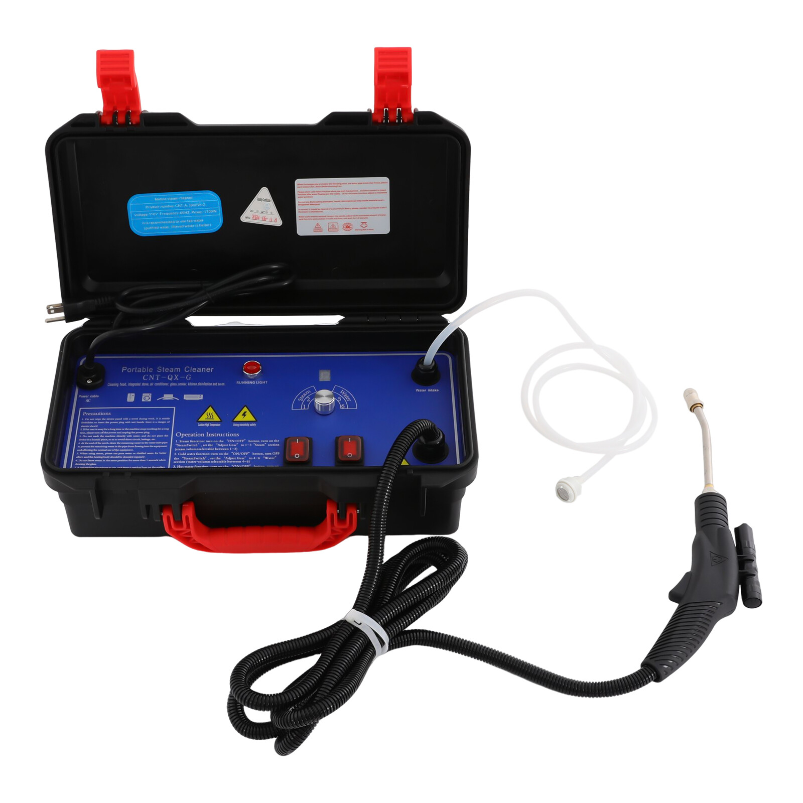 Home 1700W Handheld High Temp Steam Cleaner High Pressure Cleaning Machine Car