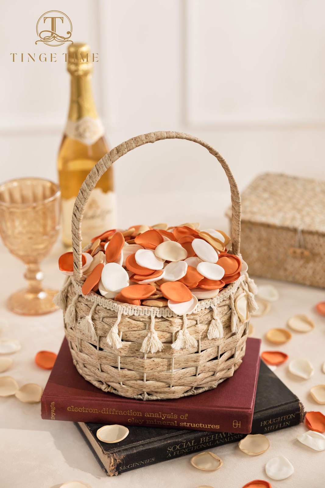 400pcs Silk Rose Petals Burnt Orange Flower Petals for Wedding, Flower Girl B…