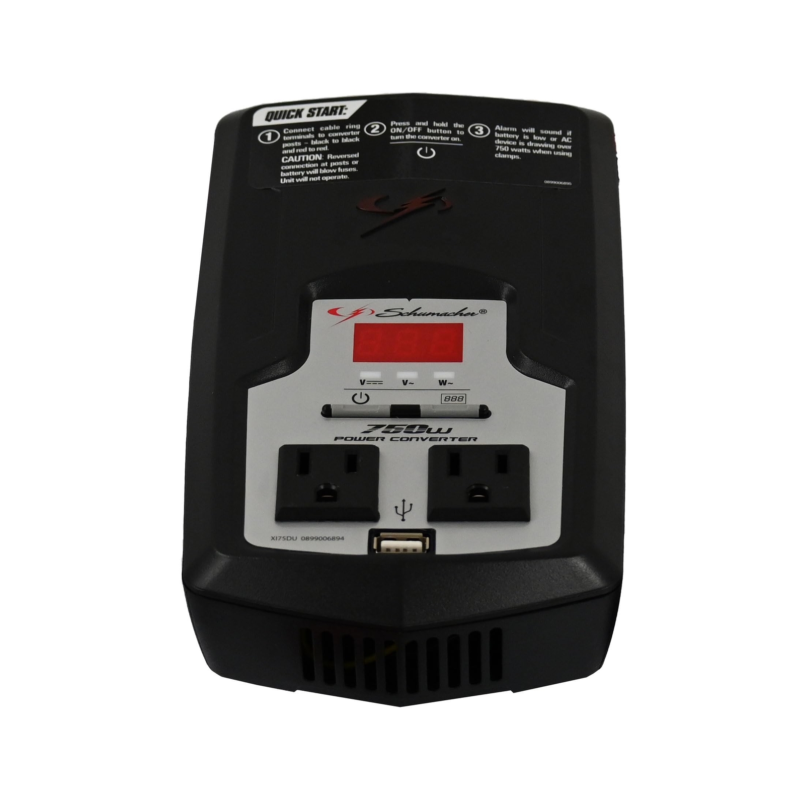 Schumacher Electric DC to AC Power Converter, XI75DU, 750 Continuou… Fast Ship