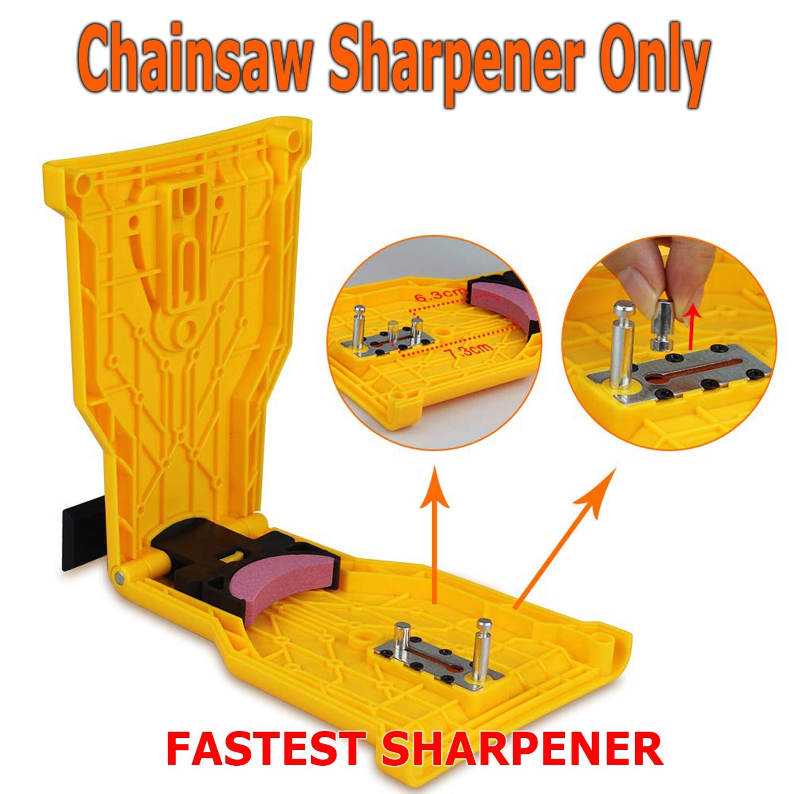 Chainsaw Teeth Sharpener 14-20in Chain Saw Blade Bar Fast Sharpening Stone Tool