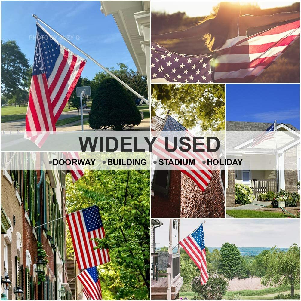 Vedouci 3×5 Flag Kit with Nylon Flag & Aluminum Pole & Metal Base Nylon Flag