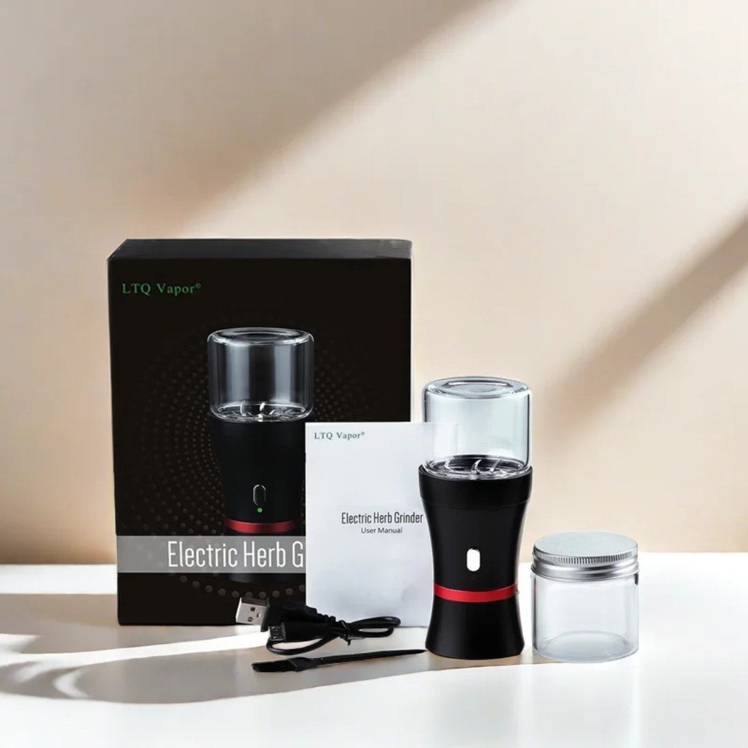 High Quality Electric Herb/ Tobacco Grinder USB Rechargeable Kit Black/Red