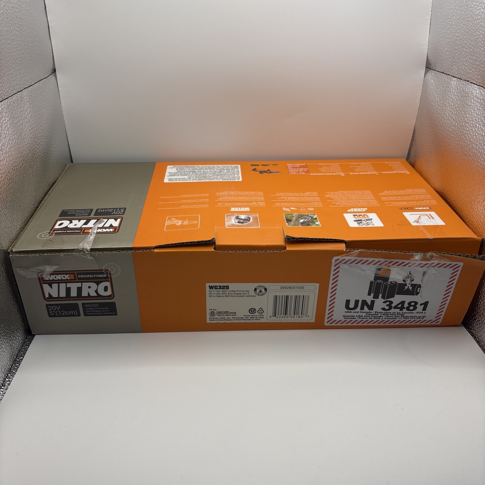 Worx Nitro 20V Brushless 5″ Pruning Saw-WG325 BRAND NEW OPEN BOX NEVER USED