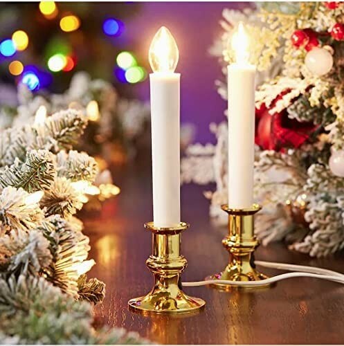 GE 2 pack Window Candles, Electric, Clear 8.5 in/21.5 cm New in Box! (3 boxes)