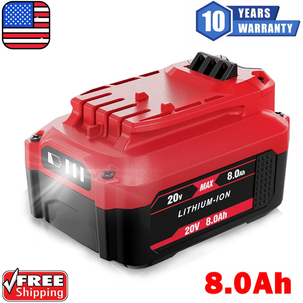 For Craftsman 20 Volt V20 Battery 8.0Ah 20V Max Lithium CMCB206 CMCB204 CMCB202