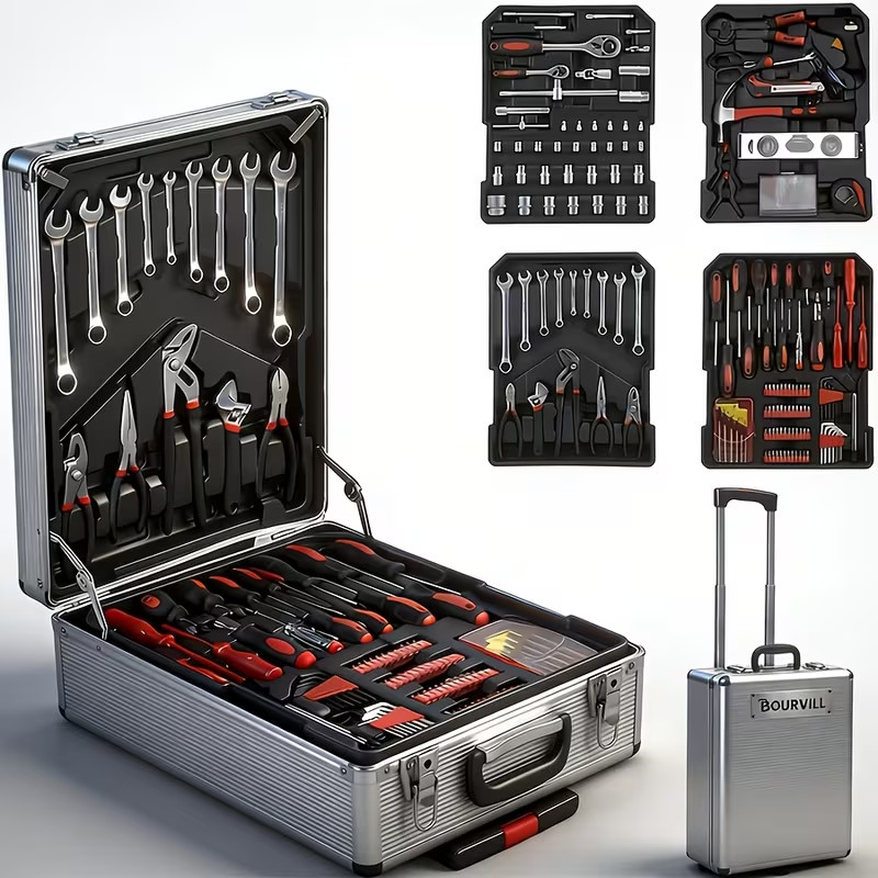 BOURVILL 899/53pcs Professional Tool Kit for Home And Automotive Repairs