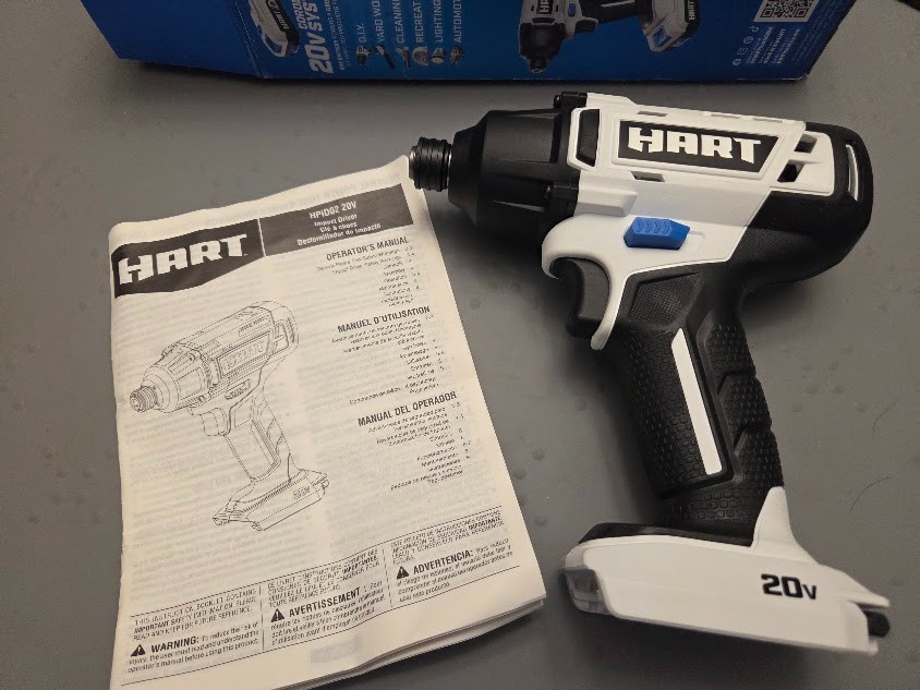 NEW Hart 1/4 inch 20-Volt Impact Driver Model HPID02 Tool Only