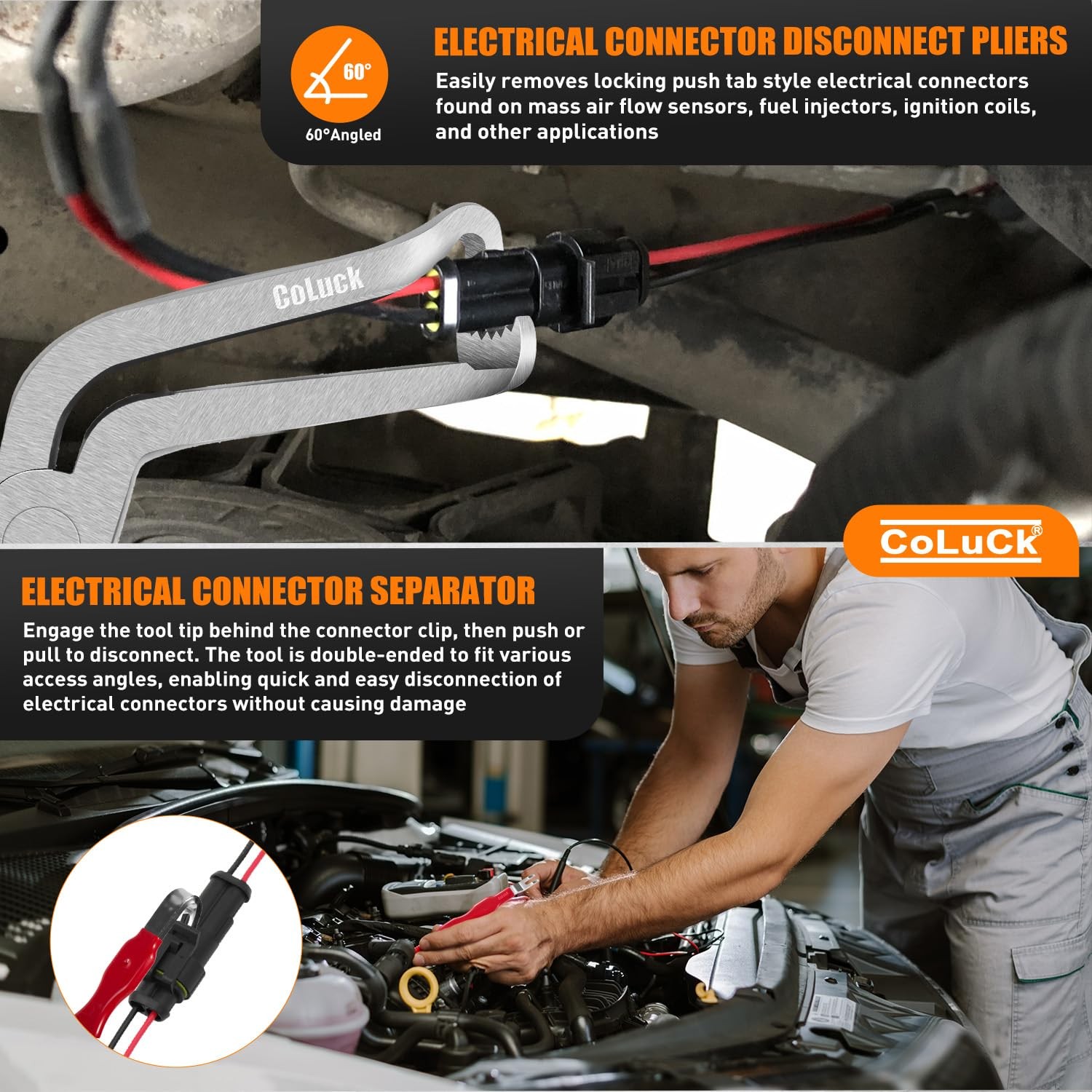 5Pcs Electrical Disconnect Pliers for Cars, Hose Clamp Pliers Connector Remov