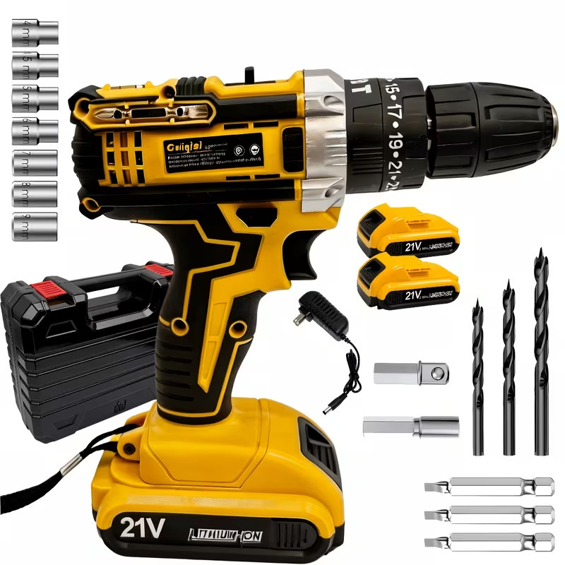 21V Cordless Drill Set
