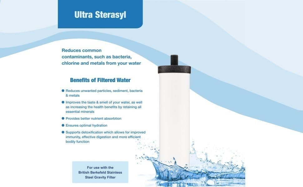 Crown Berkey Water System Blemished w/2 Brand NEW NSF 42/53 Ceramic Filters