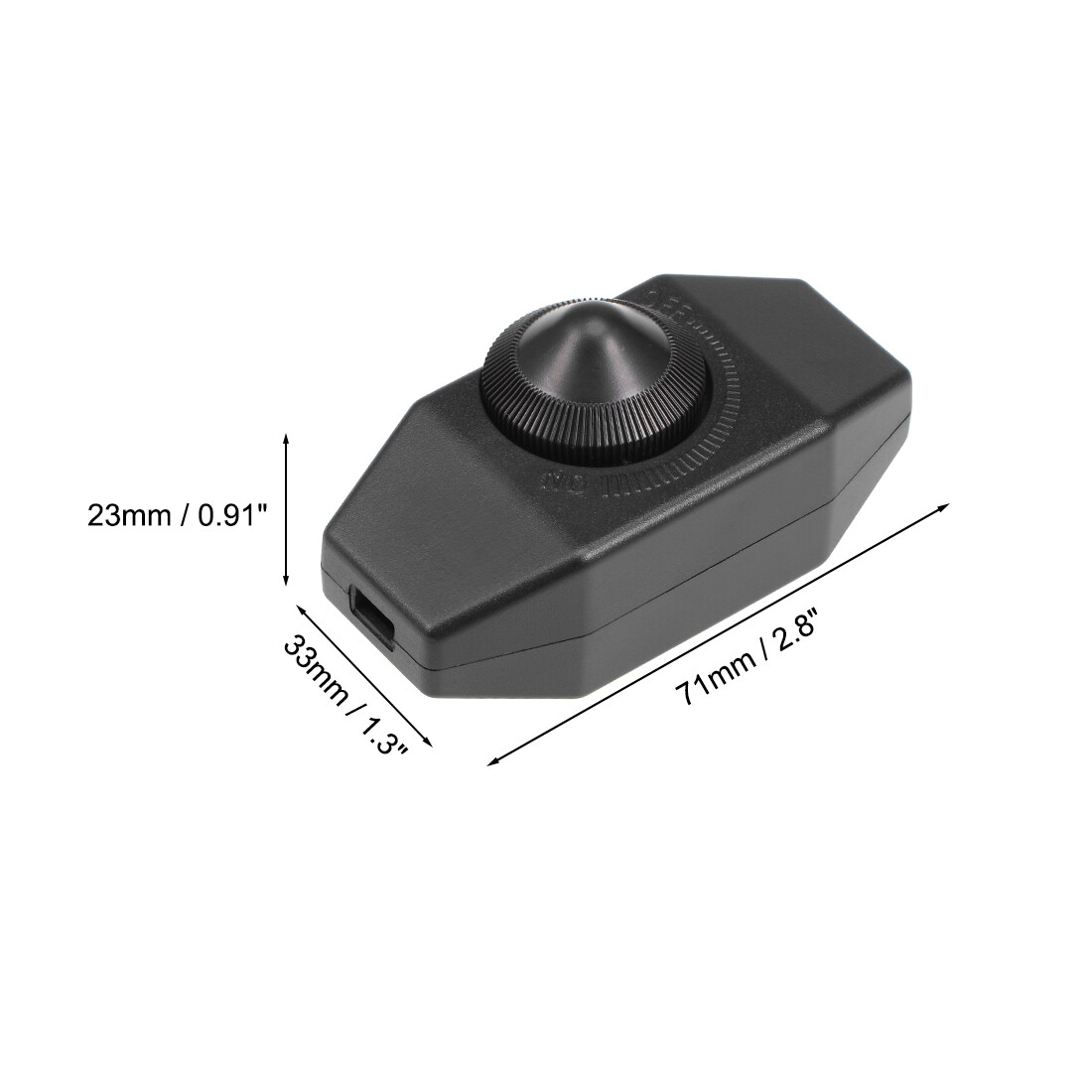 4pcs Rotary Cord Switch AC 250V 2A Slide Control Lamp Dimmer 100-Watt Black