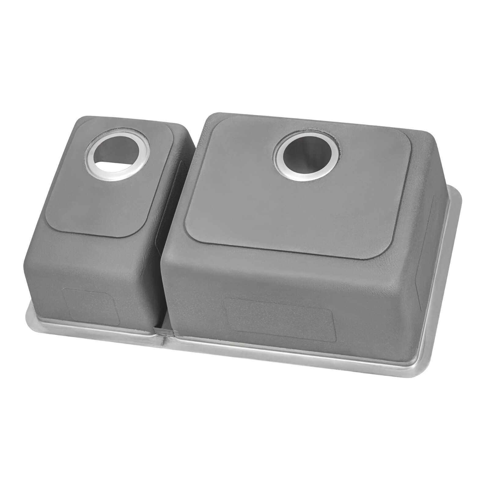 Ruvati 32-inch Undermount Kitchen Sink 70/30 Double Bowl 16 Gauge– RVM5300