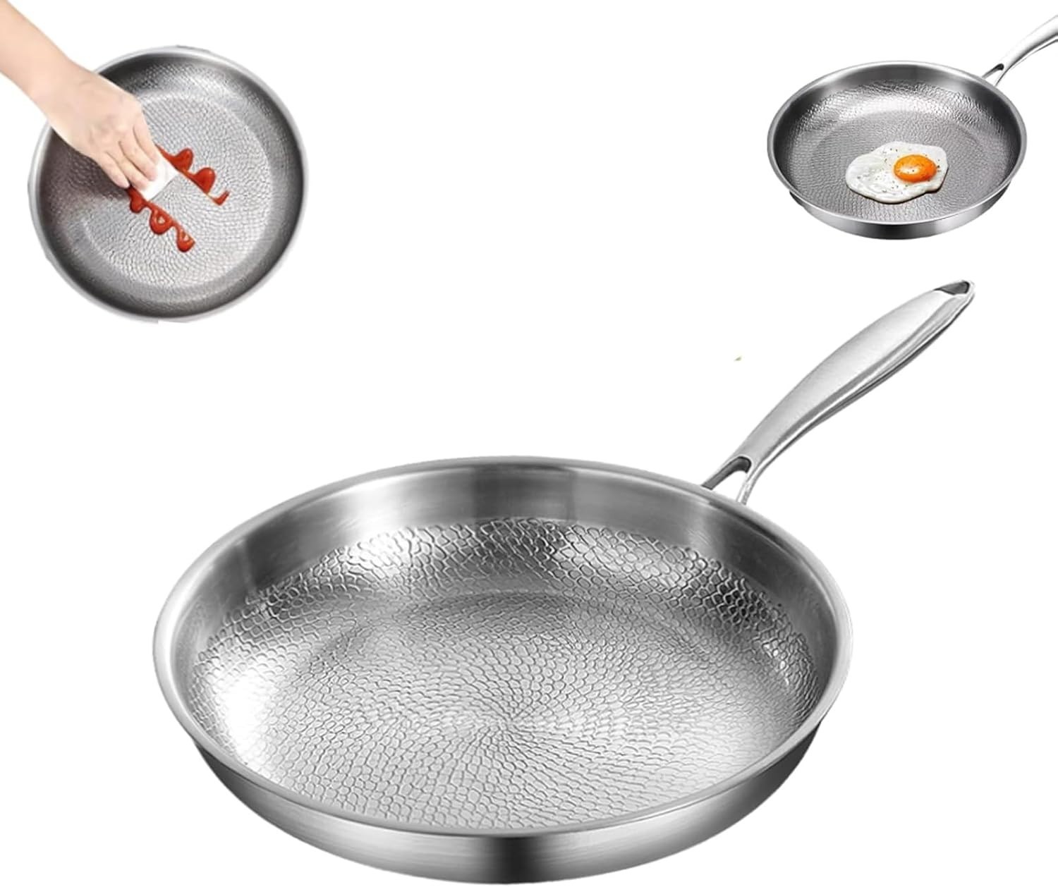 NEW Titanium Hammered Pan 2025 Multifunctional Ultra-Durable Non Stick Heating