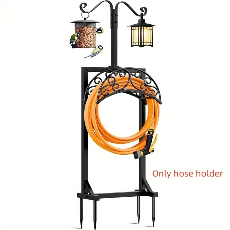 Garden Hose Holder Stake Stand Freestanding Hose Hanger for Yard