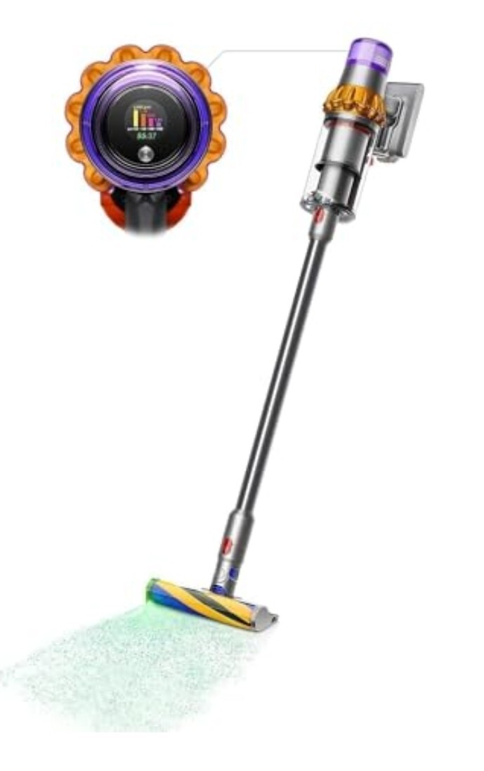 🔥( NEW & SEALED) Dyson V15 Detect + Cordless Stick Vacuum Cleaner – Yellow/Iron