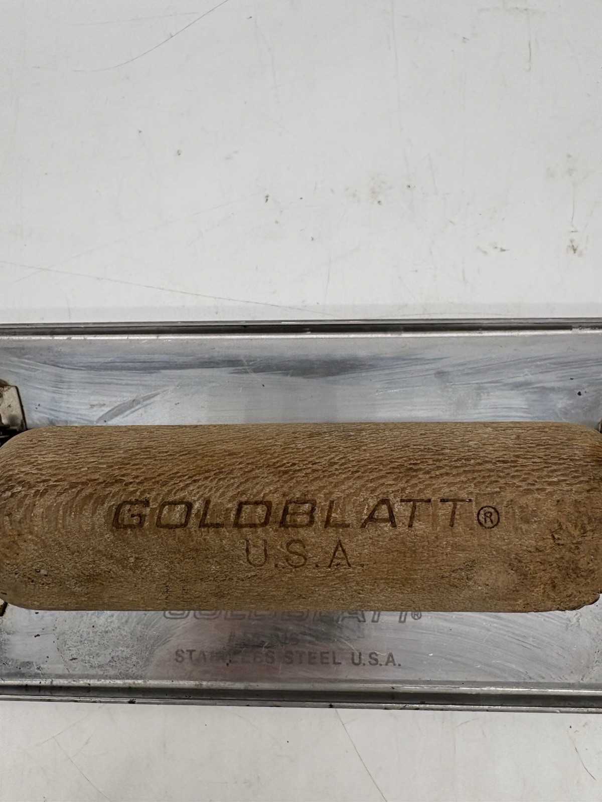 Vintage Goldblatt Handheld Sander Sanding Float Stainless Steel 15 316 Tool