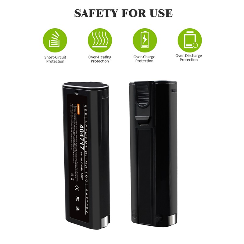 2/1PACK Battery for PASLODE 6V Ni-MH 404717 902000 900400 900420 900600 Nailer