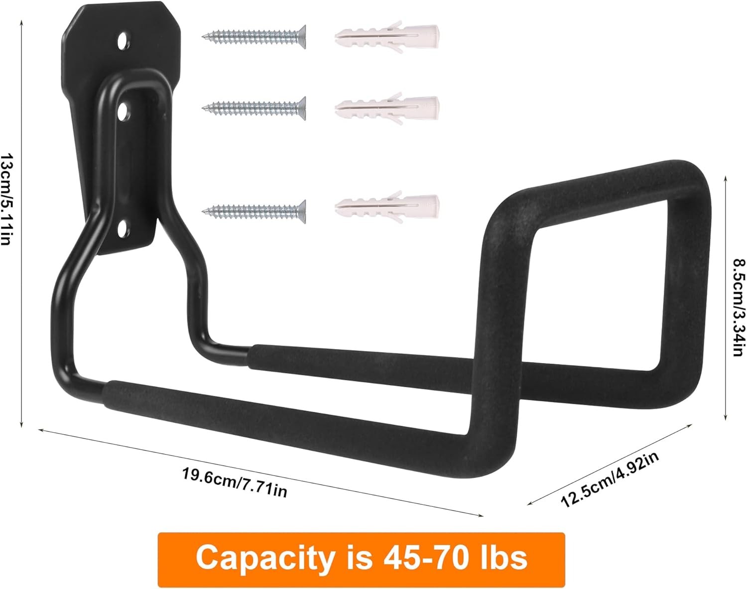 Metal Garden Hose Holder – Heavy Duty Wall Mounted Hanger for Outside, Sturdy