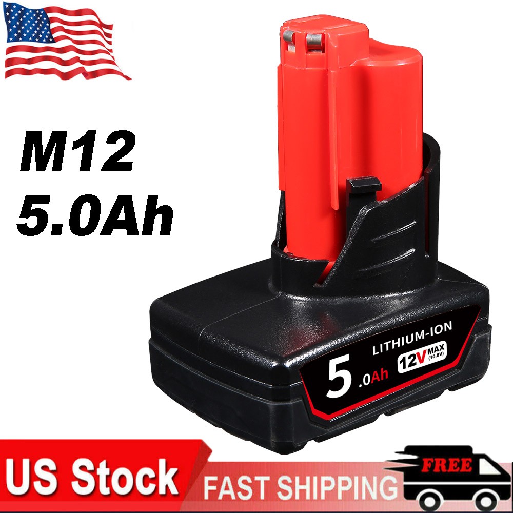 1-4X 5.0Ah 8.0Ah 9.0Ah Battery for Aeboren for M12 Lithium-ion 48-11-2460 NEW
