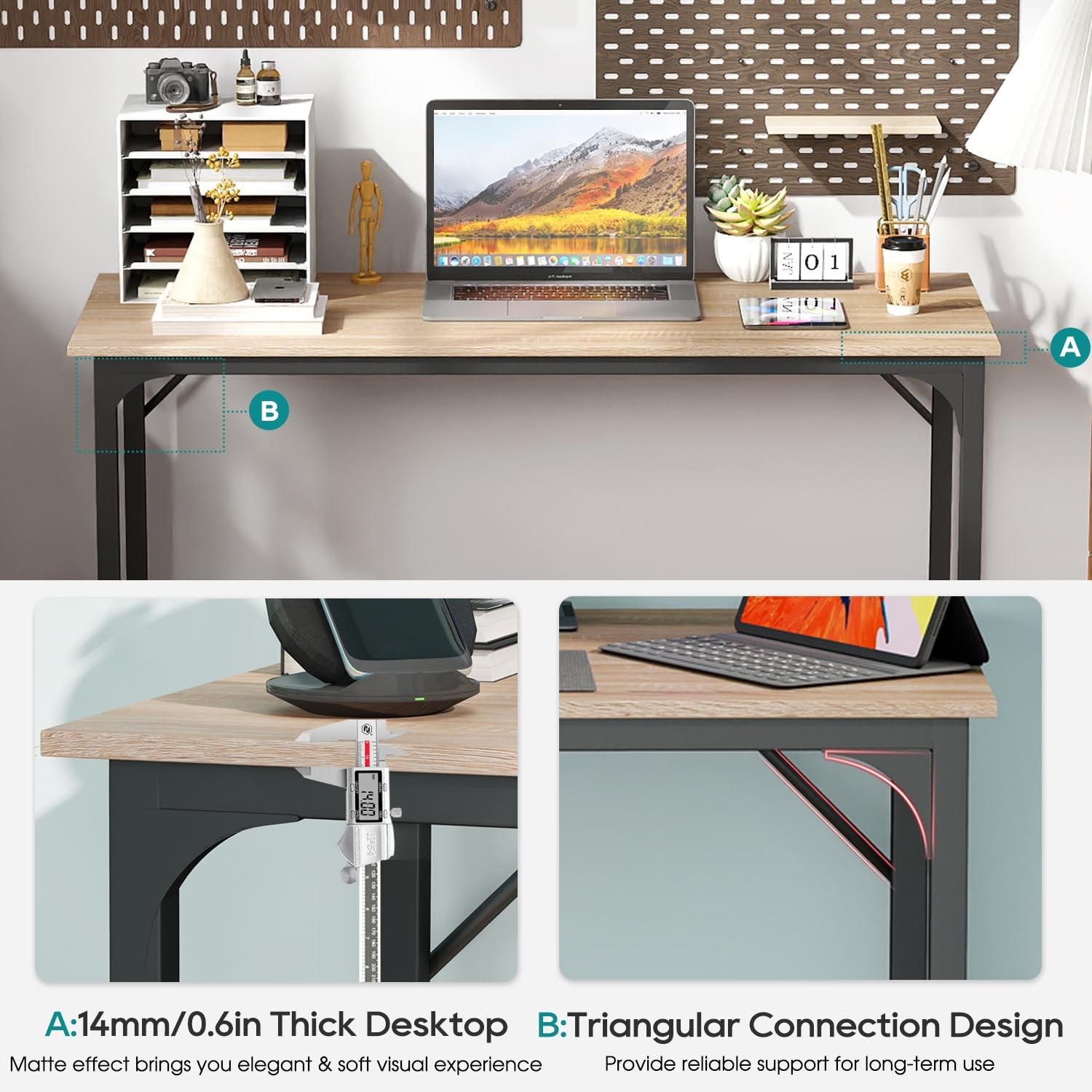 Computer Desk,Home Office Desk, Modern Simple Style for Home Office Study Wri…