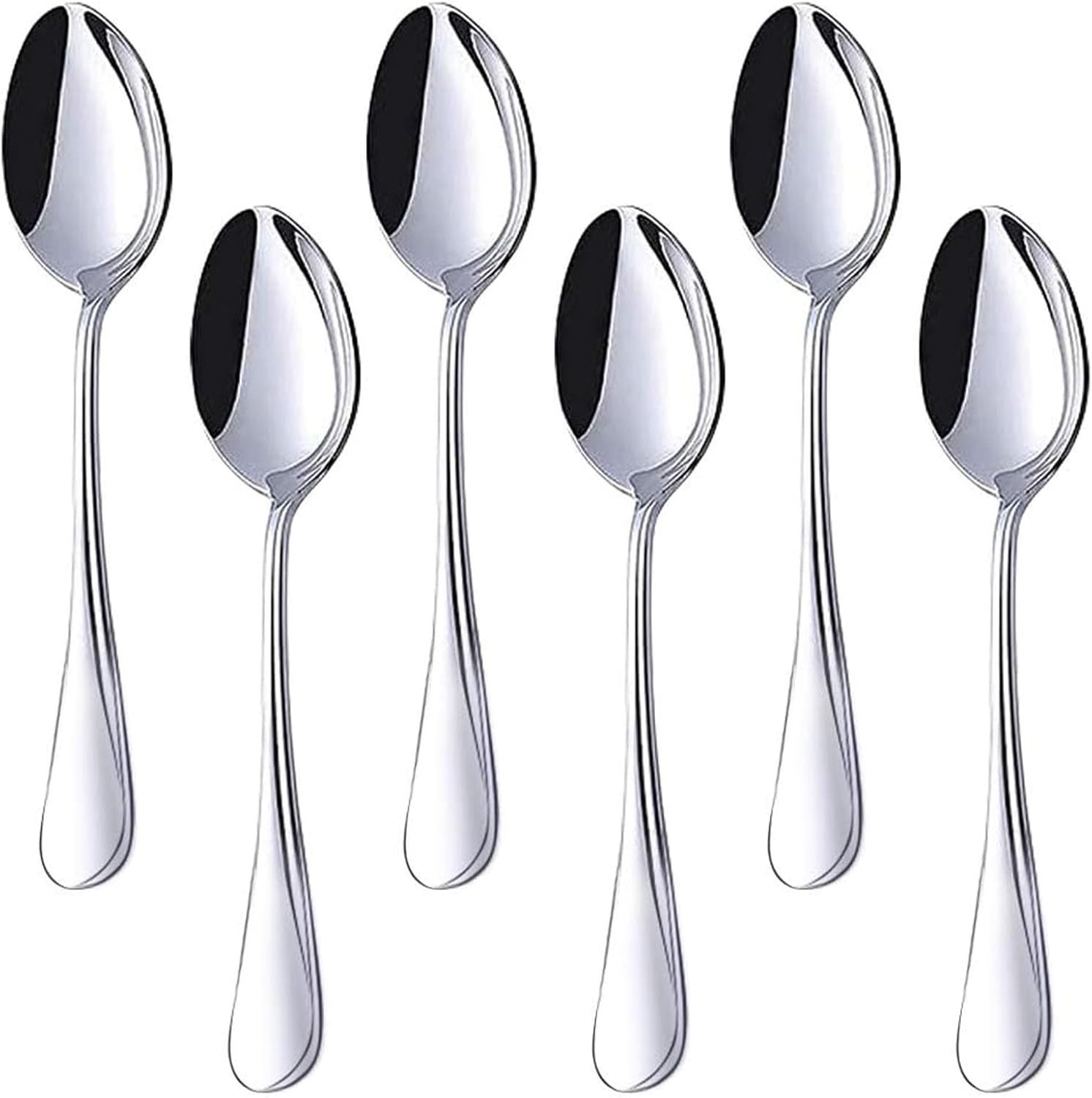 Set of 6 Tea Spoons – Genuine Stainless Steel – Brand New – Free Shipping