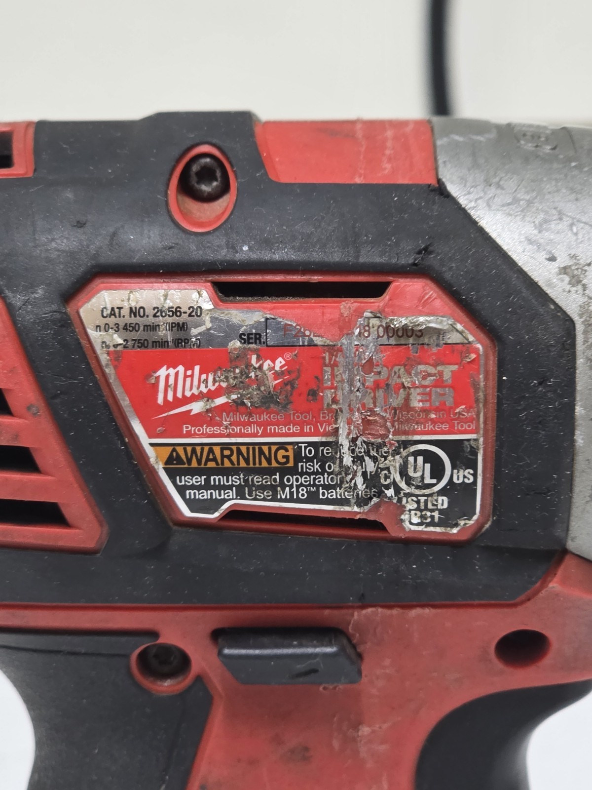 Milwaukee 18v 1/4″ Impact Driver – 2656-20