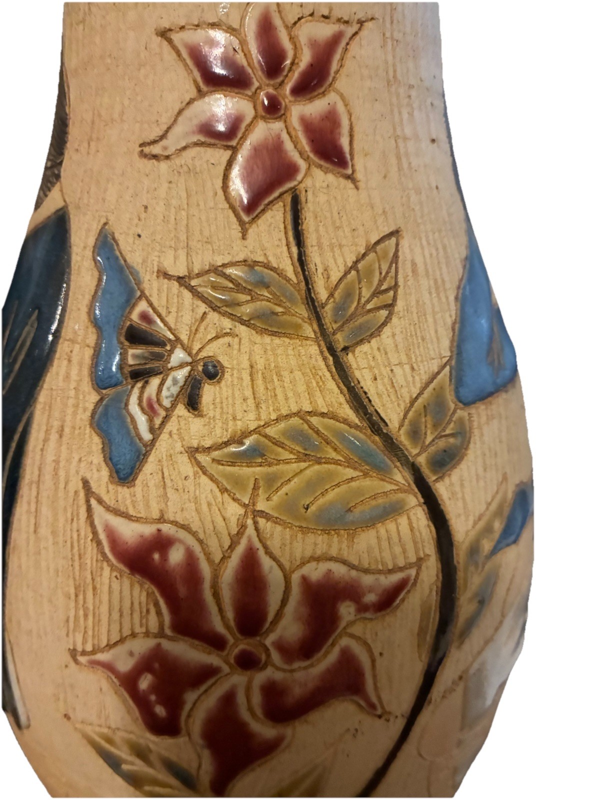 Rare 14” Dona Vietnam Art Pottery Vase – Large Mid Century Figural Saigon Vase