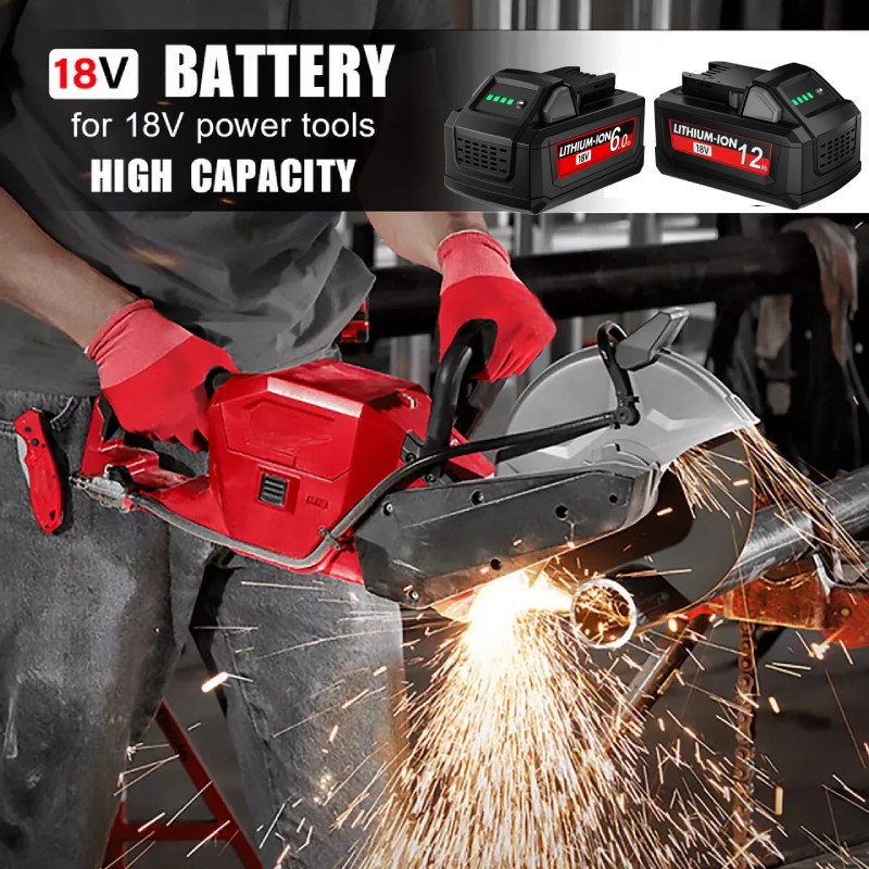 18V Battery For Milwaukee for M18B5 8.0Ah Extended Lithium 48-11-1880 Charger