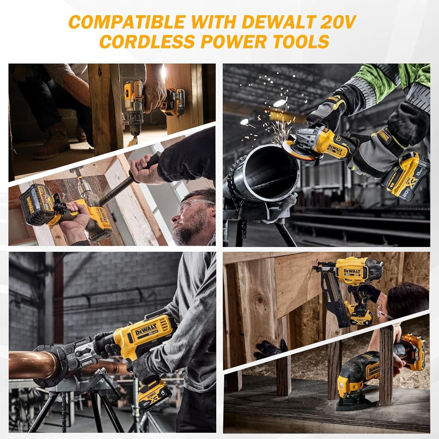 2PACK 10PACK For DeWALT DCB210-2 20V MAX XR 10.0 AH Lithium-Ion Battery DCB210