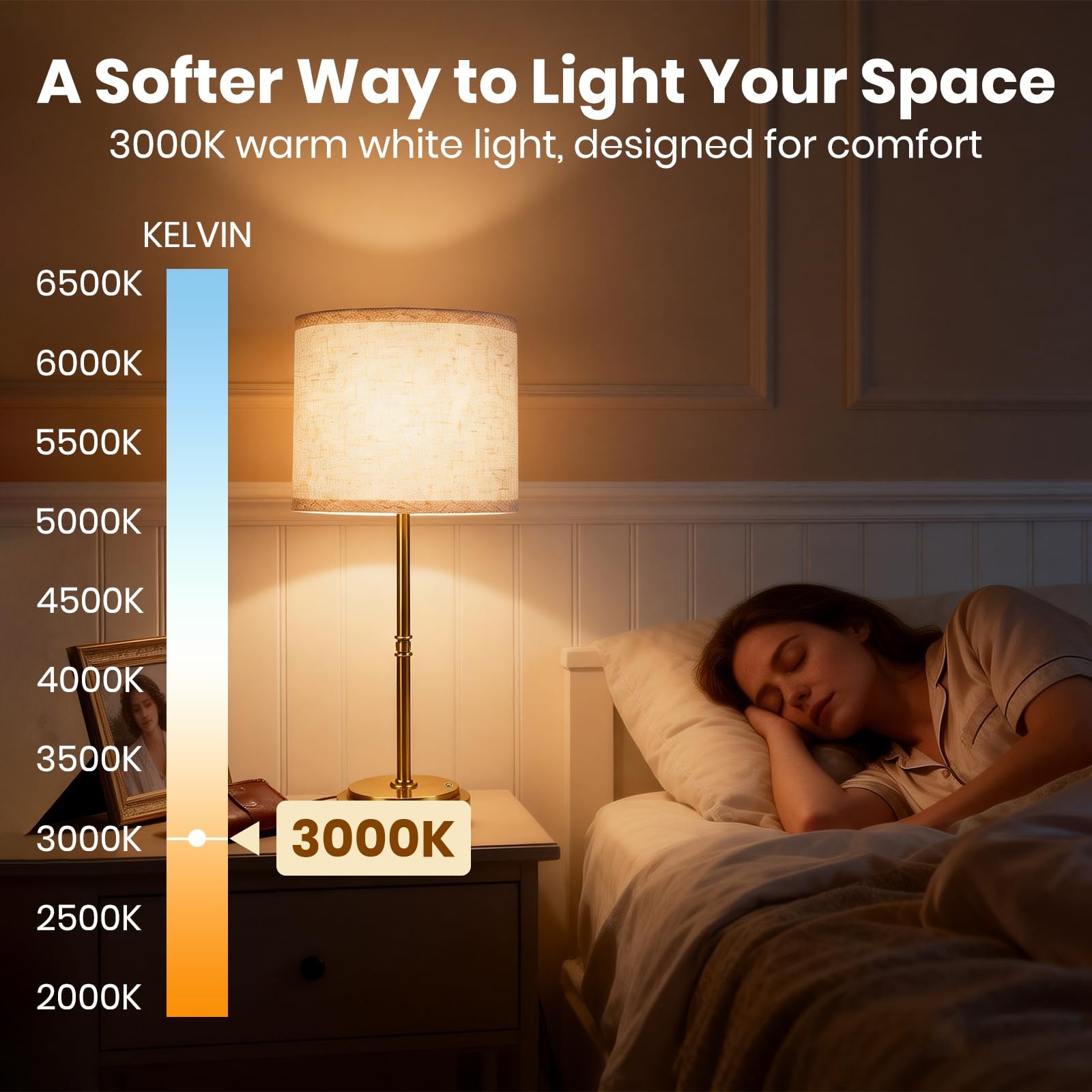 AWOKE 17.7-Inch Tall Cordless Table Lamp, 7500mAh Long-Lasting Battery Operat…