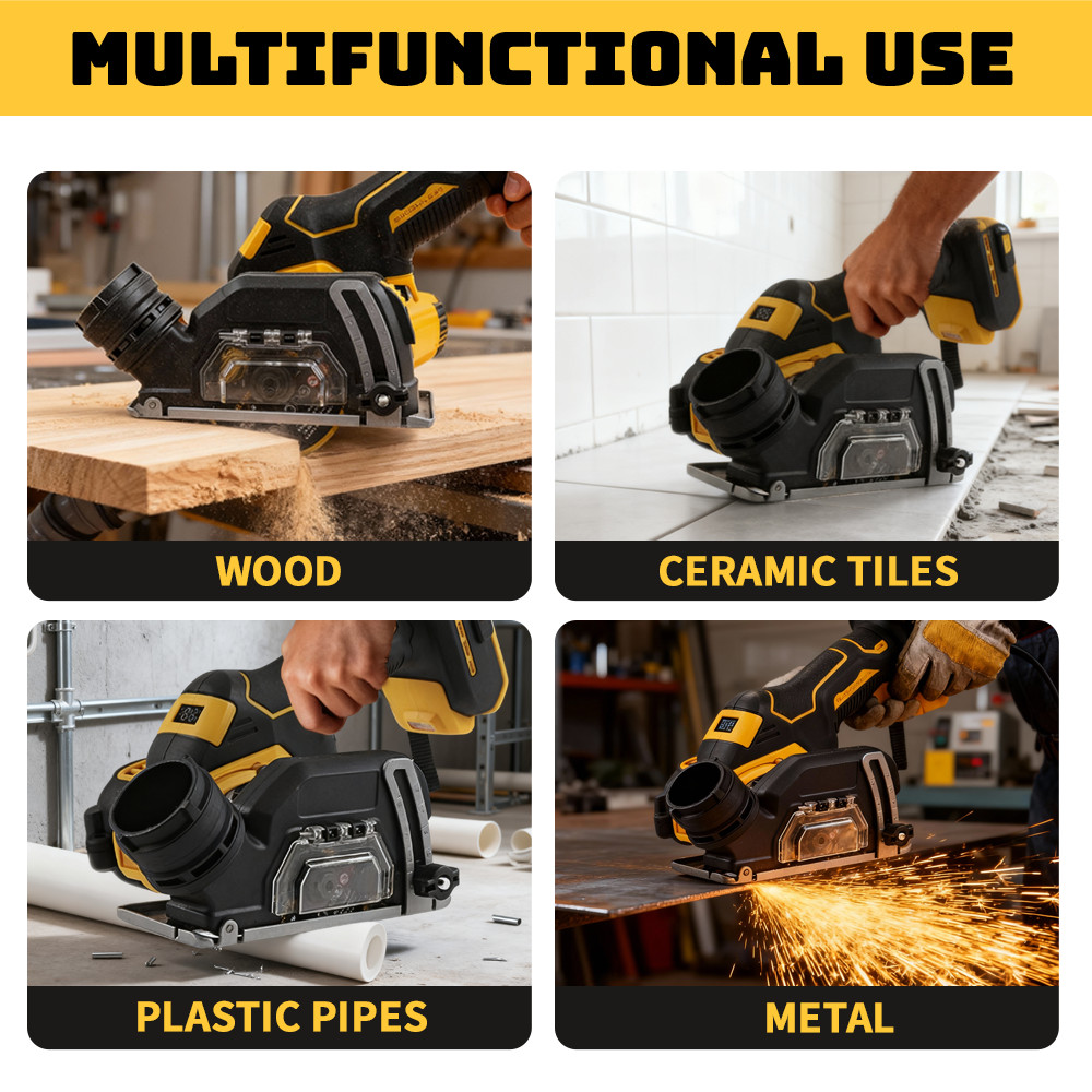 Compact 3″ Electric Circular Saw – Brushless Motor, Fits DEWALT 20V/18V