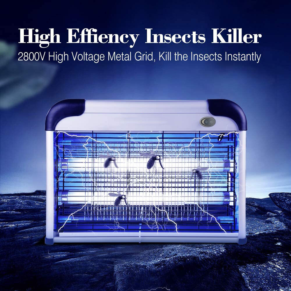 Lamp Insect Killer Mosquito Zapper Bug Pest Fly Trap Electric Indoor Light Lawn