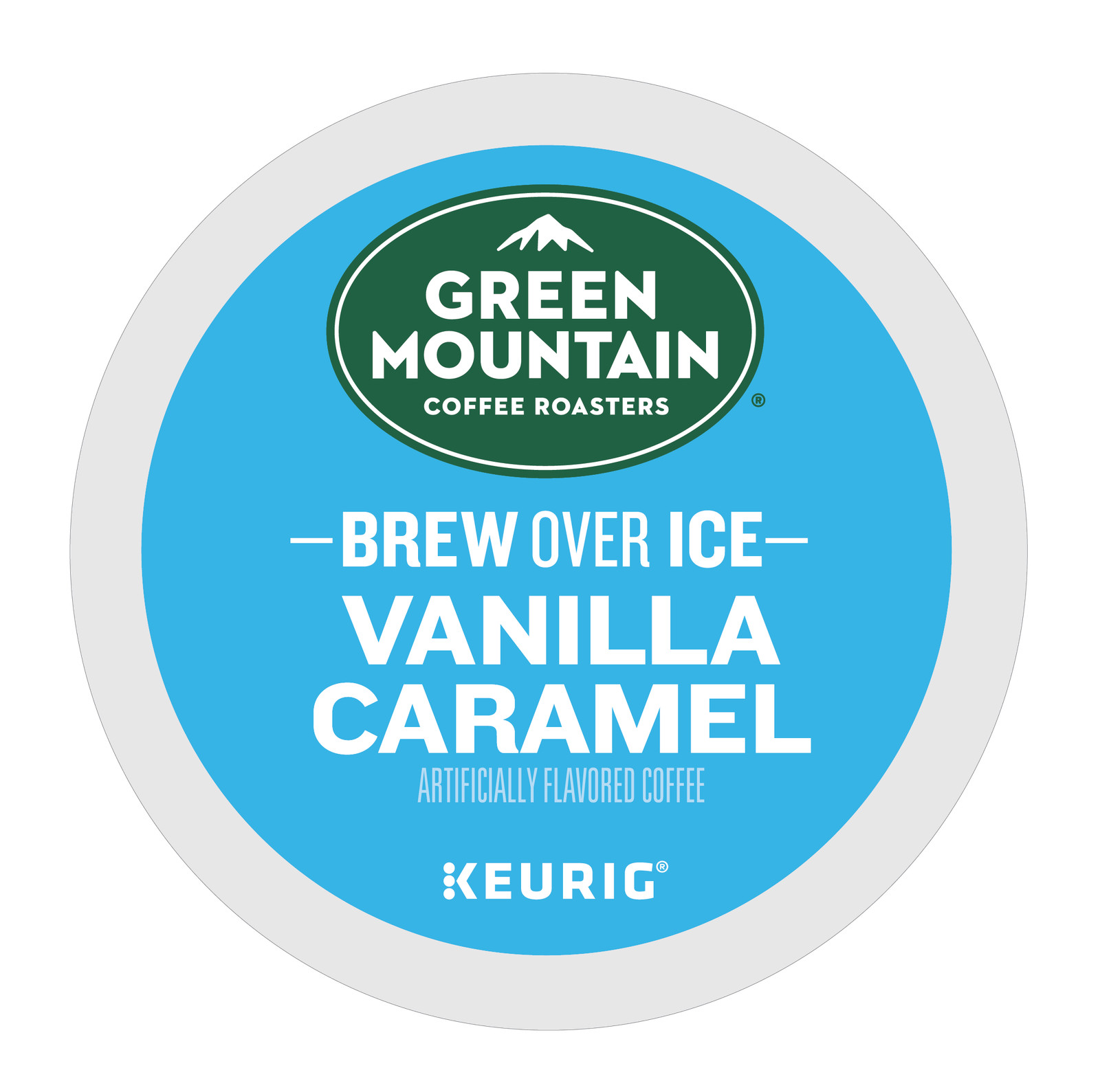 Green Mountain Coffee Roasters Brew Over Ice Vanilla Caramel, K-Cups, 24 Count