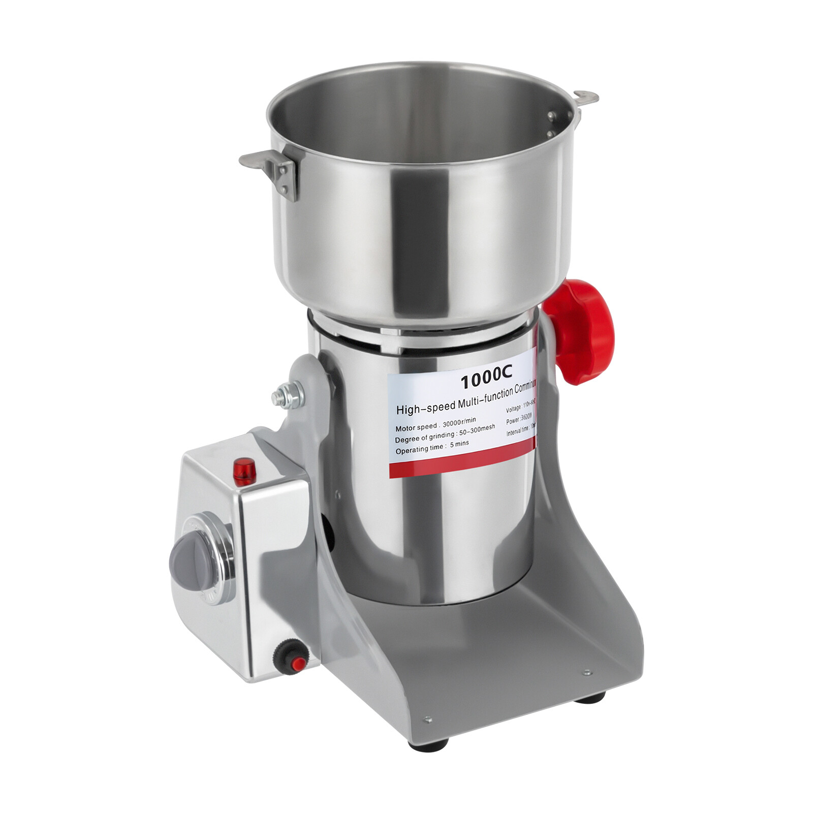 1000g Electric Grain Grinder Spice Mills Commercial Superfine Powder Pulverizer