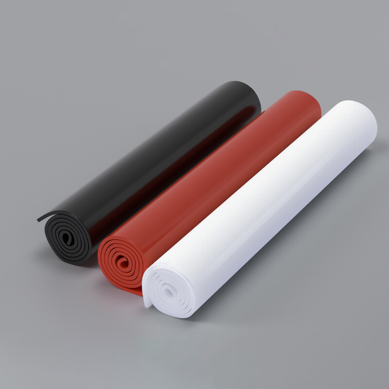 Silicone Rubber Sheet Plate Mat High Temp Gasket Red Black White Thick 0.1mm-5mm