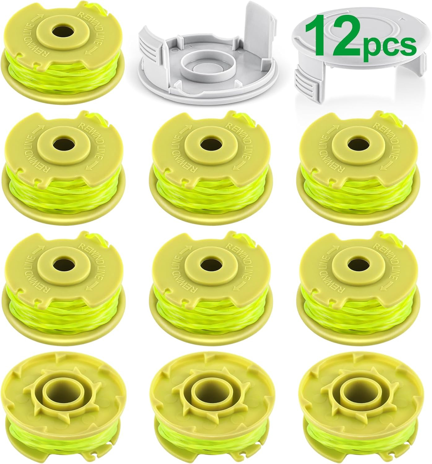 Weed Wacker String Compatible with Ryobi One Plus+ AC80RL3, 0.08” Trimmer Refil