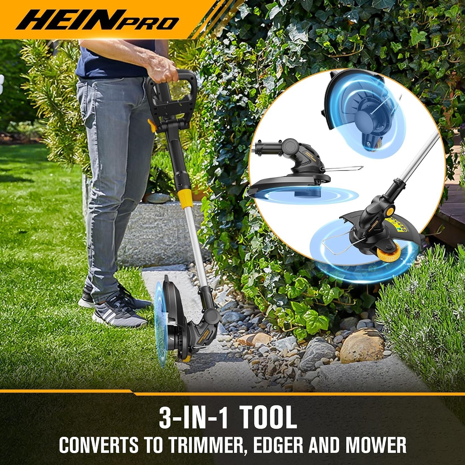 For DEWALT 20V Battery 12in. Cordless String Trimmer&Edger Brushless Weed Wacker