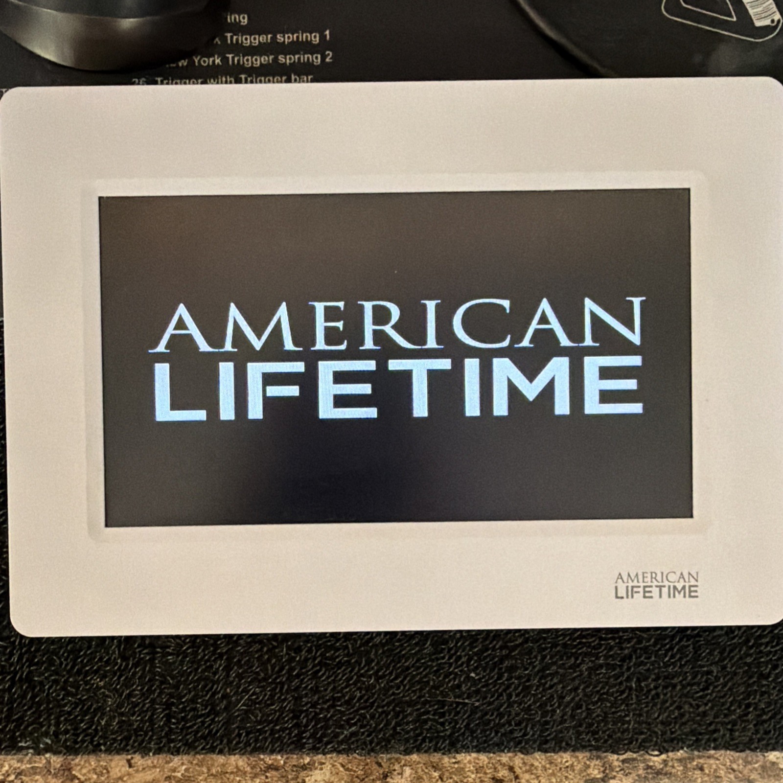 American Lifetime Digital Calendar Day Clock 8 in White Frame w/ Plug