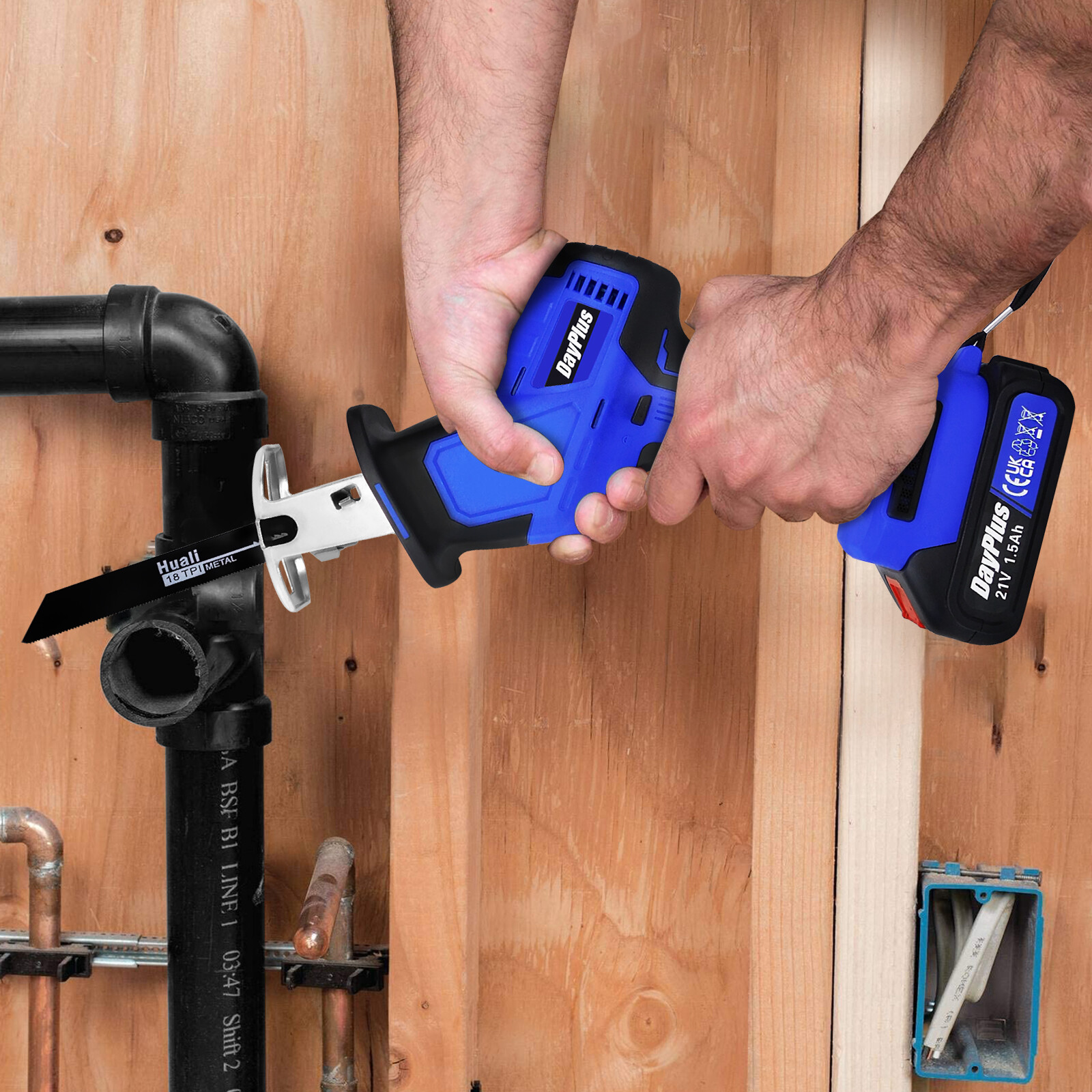 Brushless Reciprocating Saw Electric Saw Variable Speed Metal Wood Cutting Tool