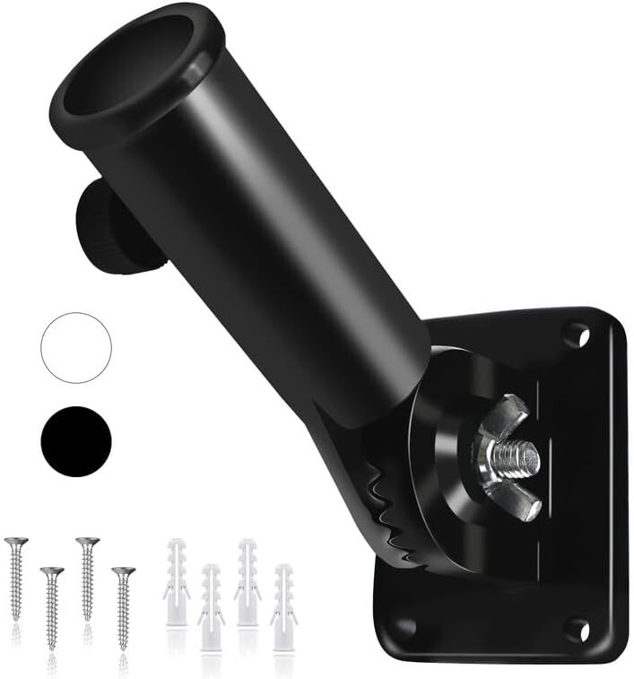 Flag Pole Holder for Outside,Multi-Position Aluminum Adjustable Bracket Mount