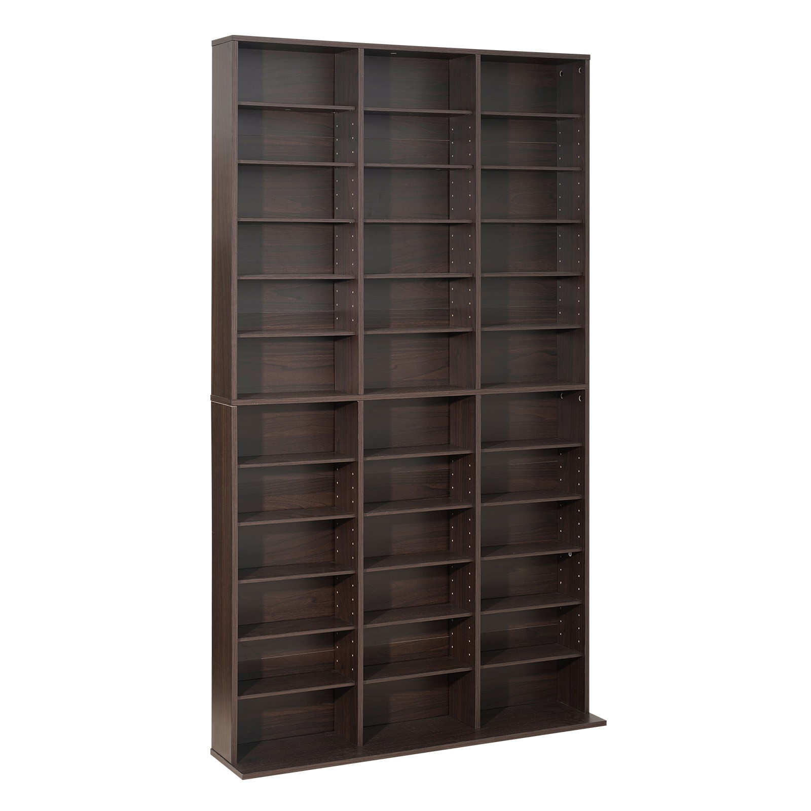 Uimoso 12-Tier Media Storage Cabinet with 36 DVD Organizer Compartments