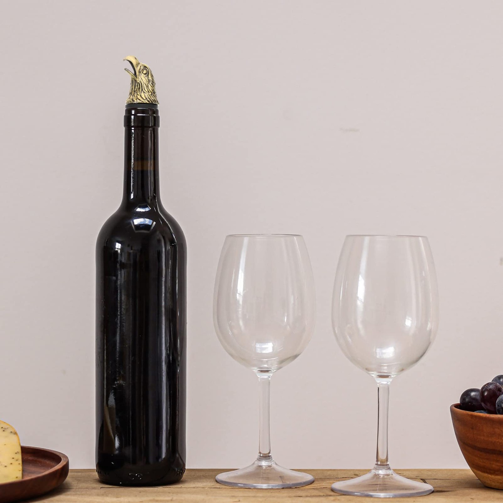 Kichvoe Eagle Head Wine Pourer Reusable Alloy 10.00X3.00X3.00CM, Golden