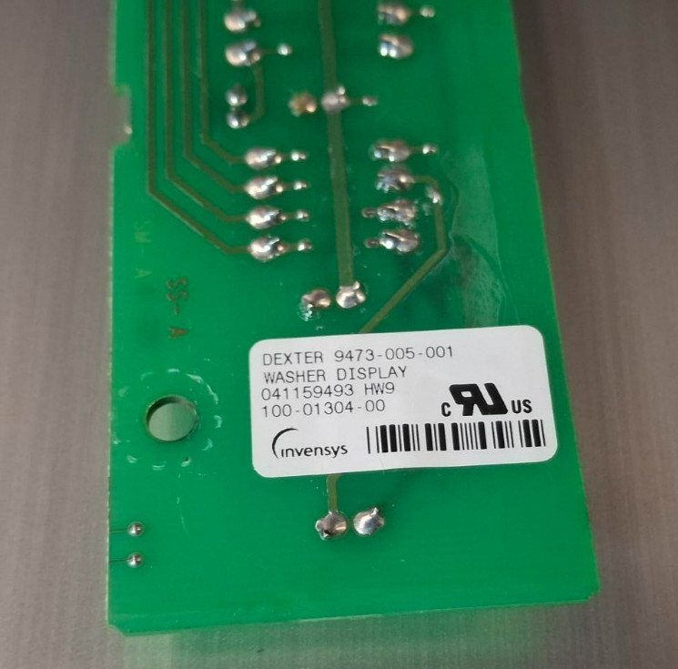 Washer Indicator Light Board for Dexter P/N: 9473-005-001 [USED]