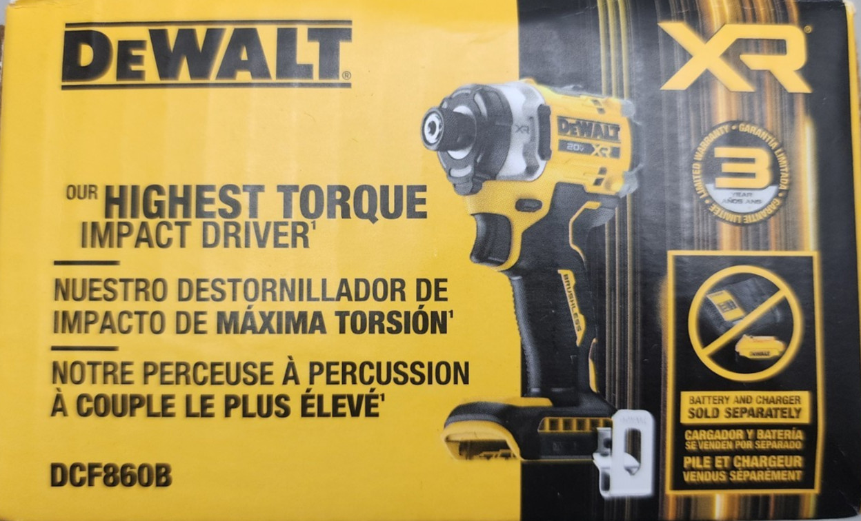 DEWALT DCF860B 20V MAX XR 3-Speed Brushless High Torque Impact Driver Tool Only