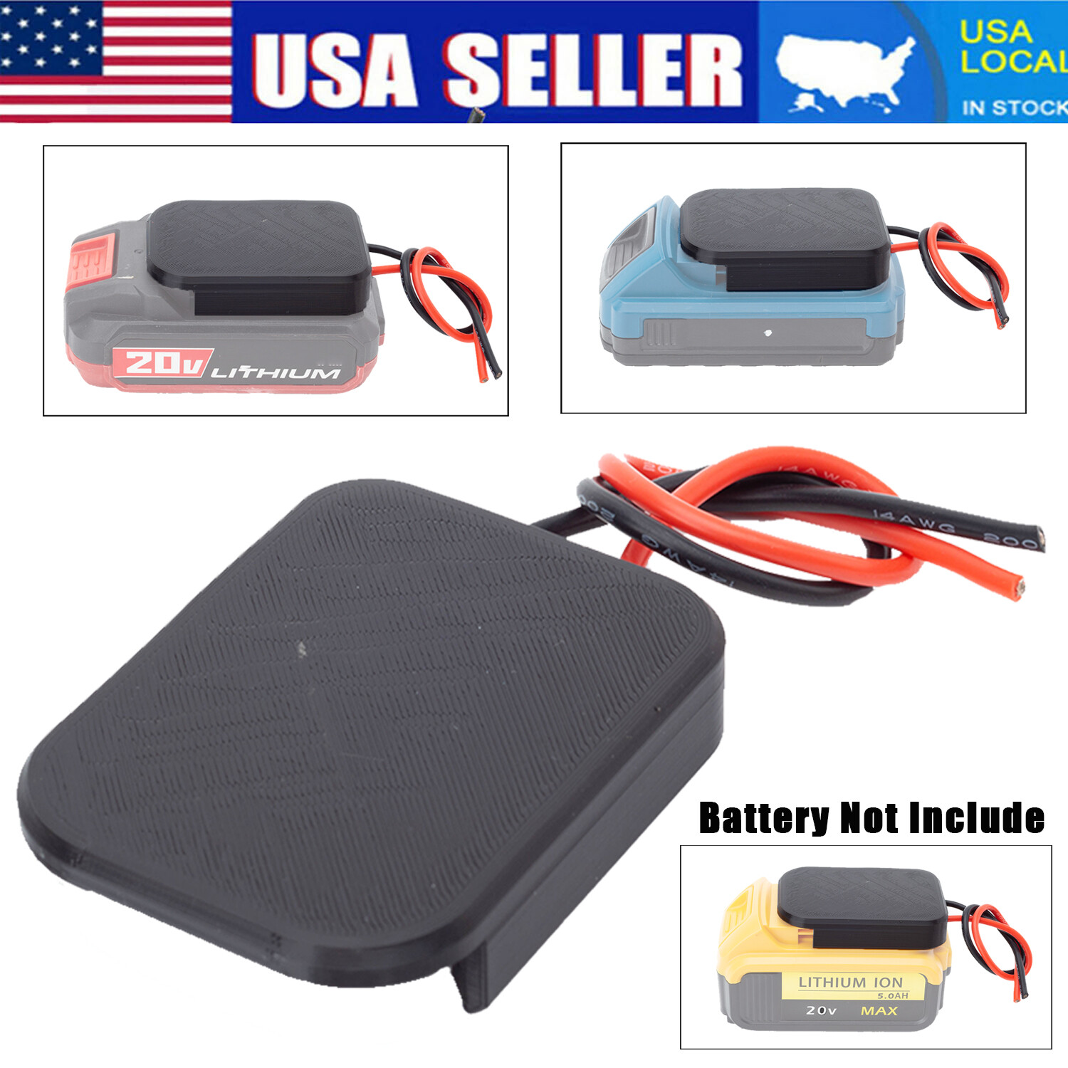 For Dewalt For Bauer For Hercules 20V Battery To Tool Adapter Harbor Freight DIY
