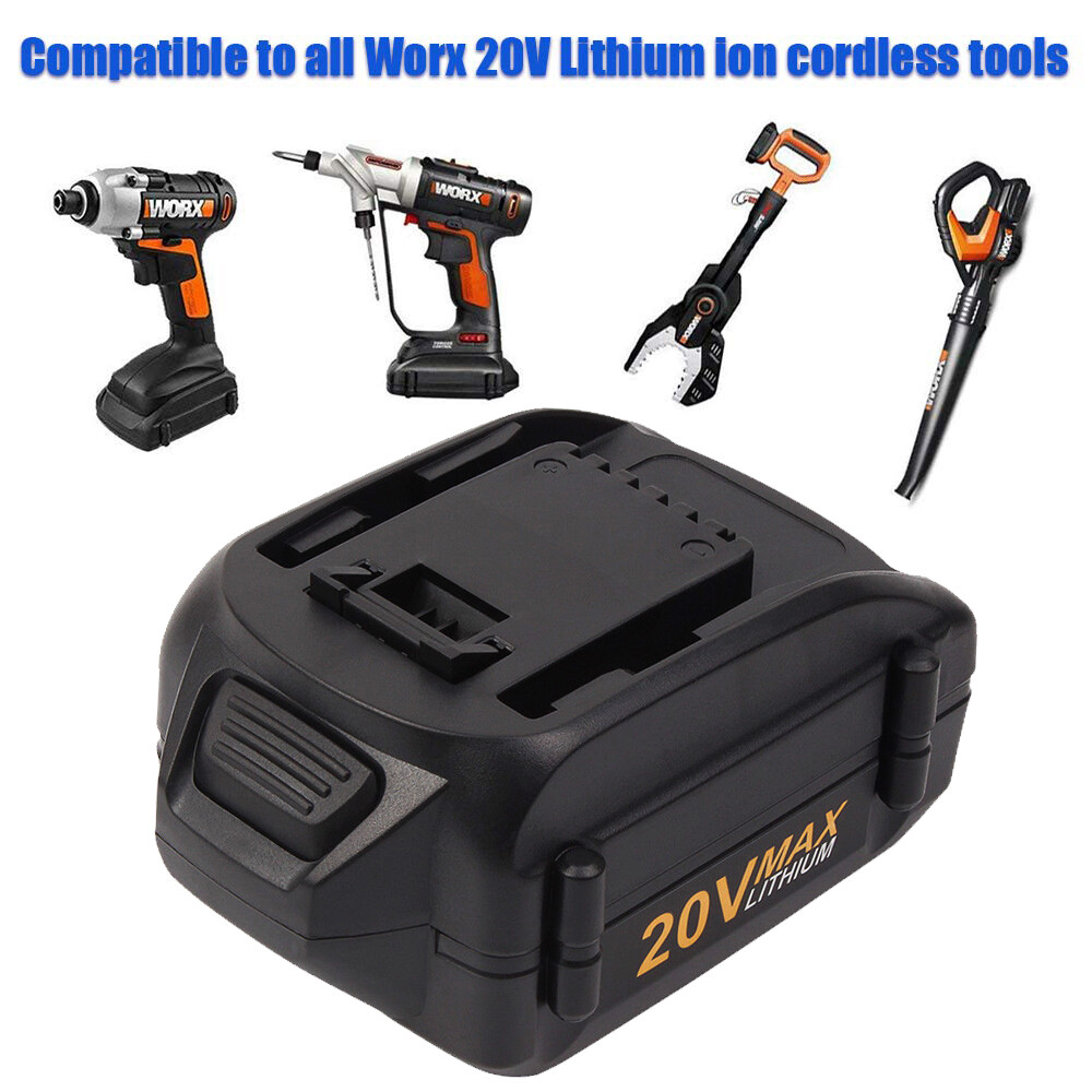 2pack For WORX 20V MAX Extend Lithium Battery 20 Volt WA3520 WA3525 WA3575 WG155