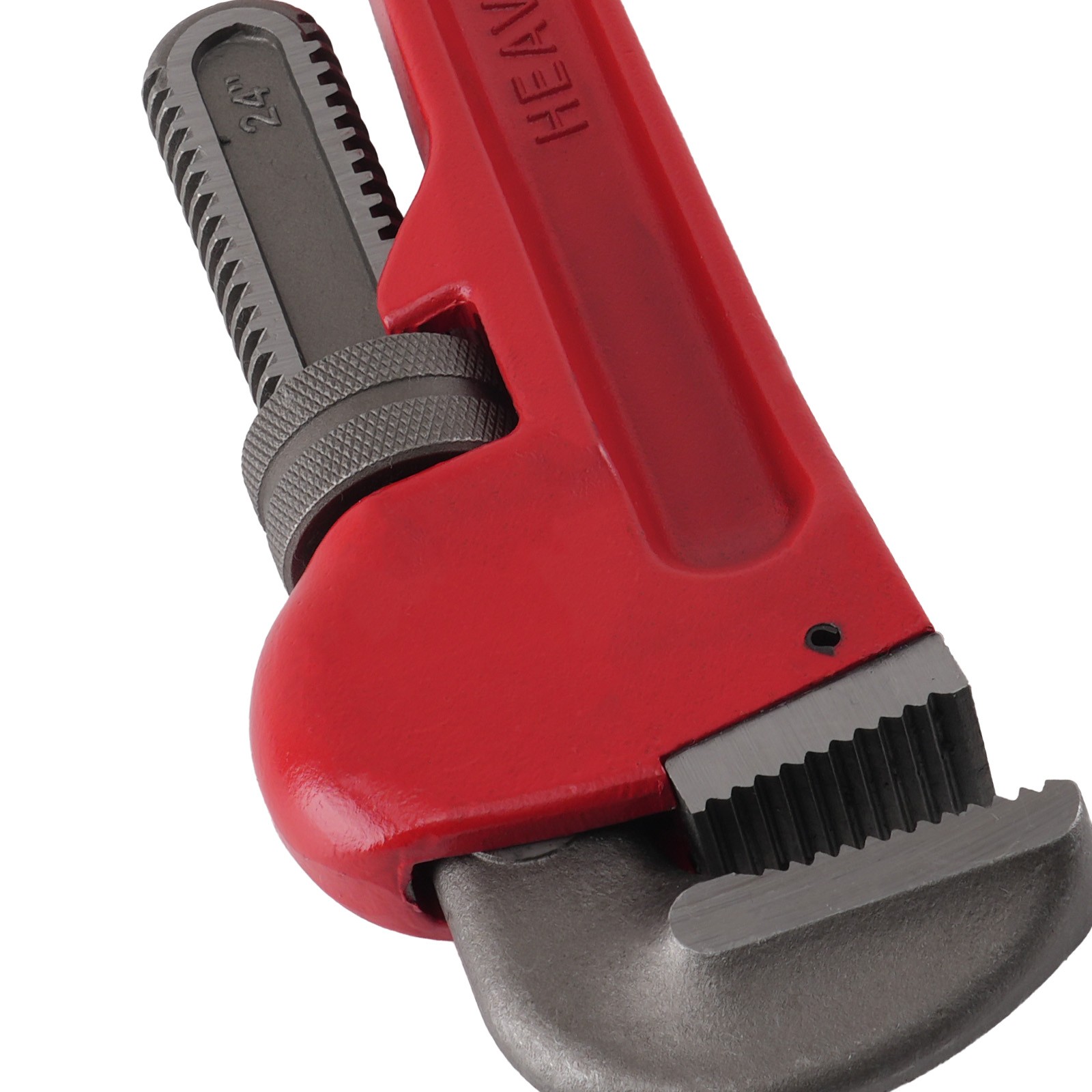 24in Adjustable Heavy Duty Pipe Wrench 85mm Jaw CRV Construction Tool