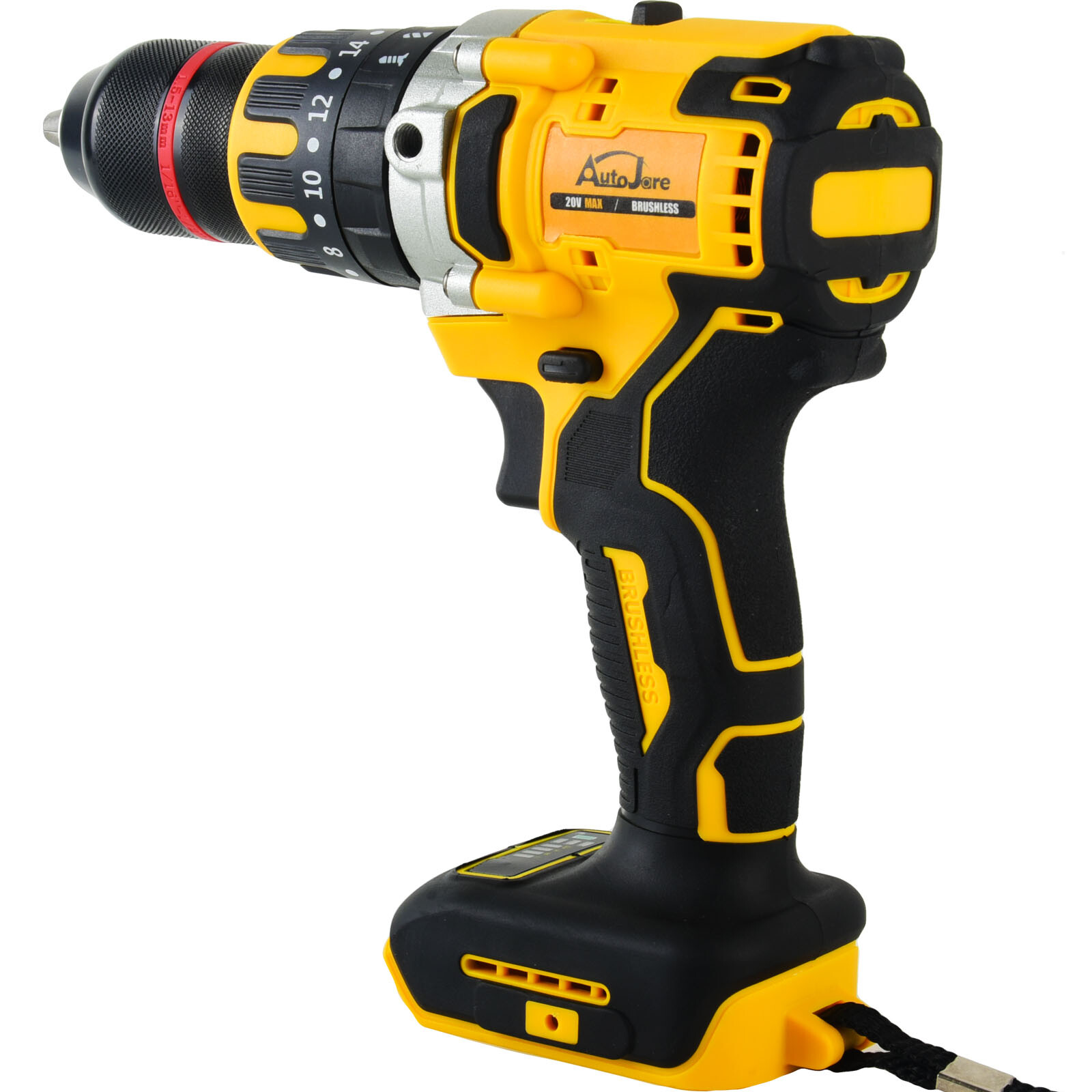 1/2″ Cordless Hammer Drill/Driver Brushless For DEWALT 20V MAX Battery 2-Speed